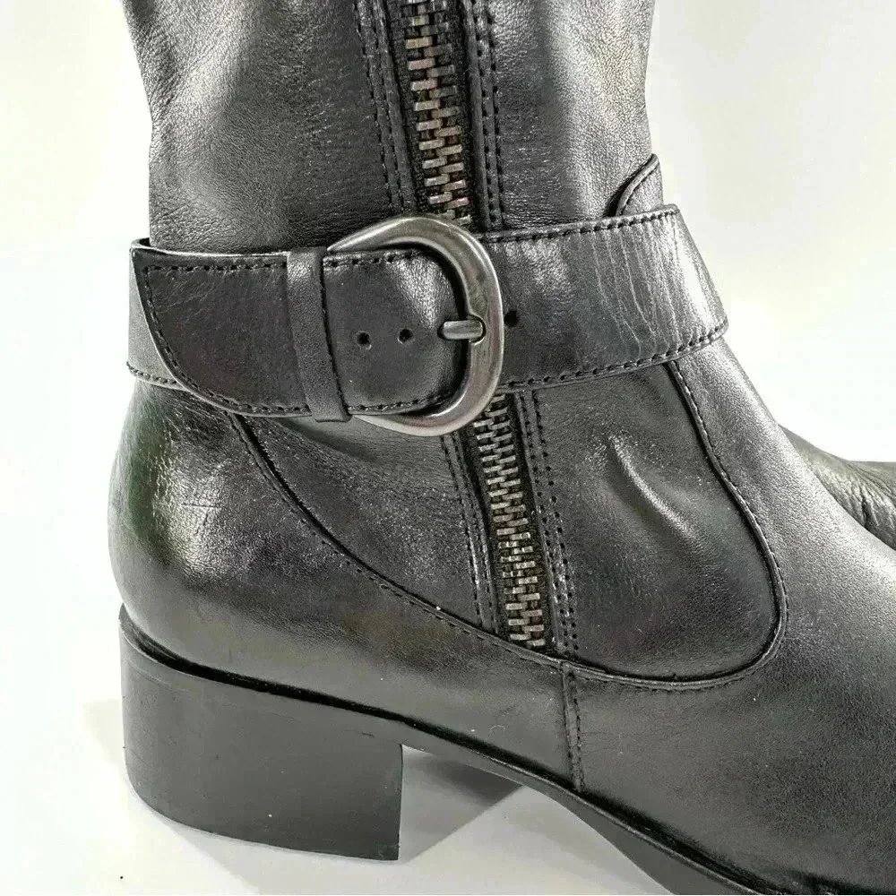 Born womens over the knee boots size 7.5 38.5 black leather Insulated